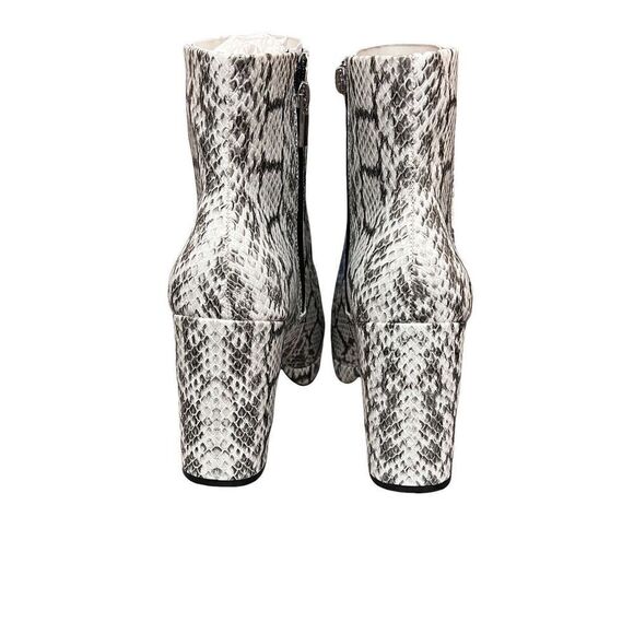 Justfab bootie Women’s Animal Print Francine Platform Ankle Boot Faux Leather - Picture 6 of 8